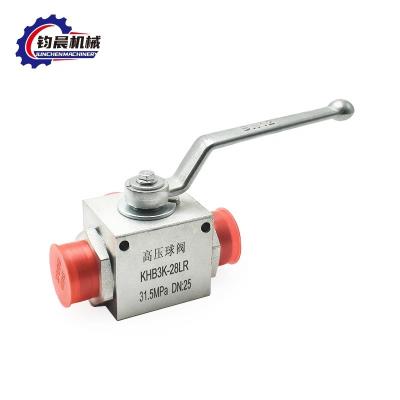 Gas/Water/Oil Media High Pressure Hydraulic Ball Valve KHB3K-28LR with Internal Thread