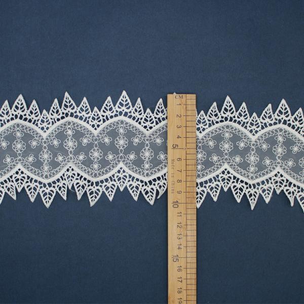11.5cm  Floral Embroidery Lace Trim For Lady Dress