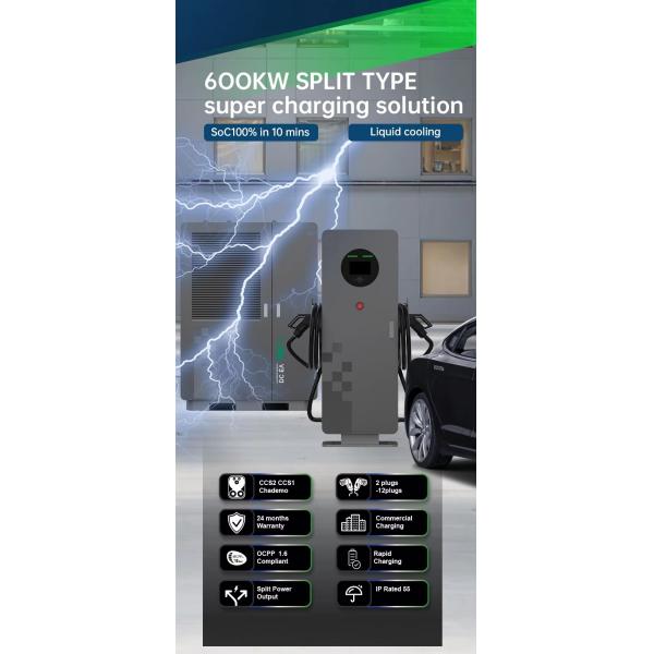 180KW 240KW 360KW 480KW 600KW  Mobile DC Fast Charger With OCPP 1.6J