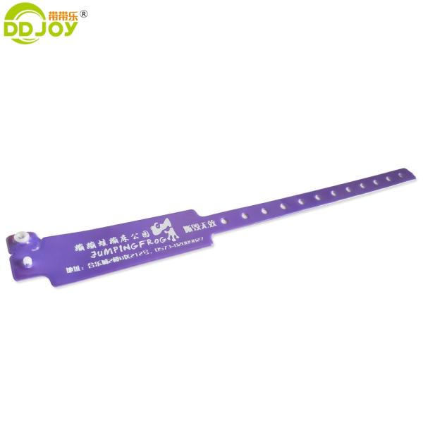 Other Style Concert Ticket Vinyl PVC Wristband Plastic Bracelet for Hotel Customer's Logo