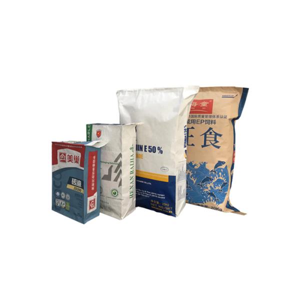 Eco- Friendly Recycled Multiwall Kraft Paper Bag Food Grade Wheat Flour Paper Bag
