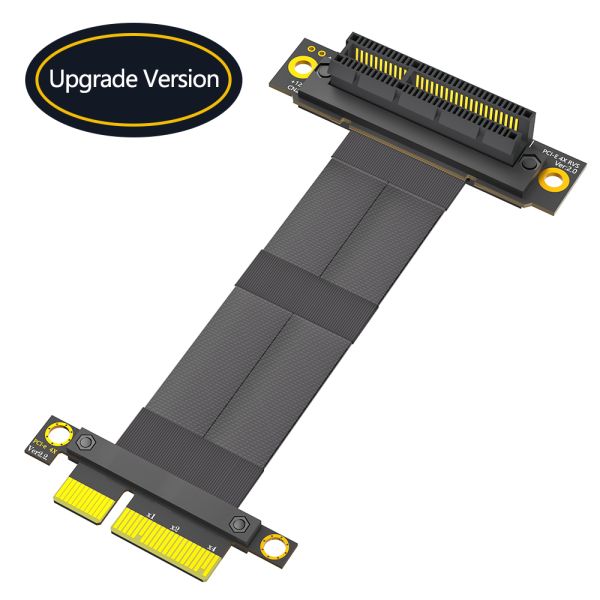 270 Degree Reverse Slot PCI-E Extension Cable with High Speed PCI-E 1X Support and Flexible Axial Cable