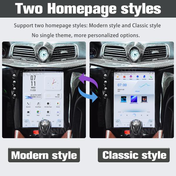 Андроид 11 13,6» автомобильных радиоприемников экрана касания для ОБЩЕГО РУКОВОДСТВА GranTurismo 2007-2017 Maserati GT