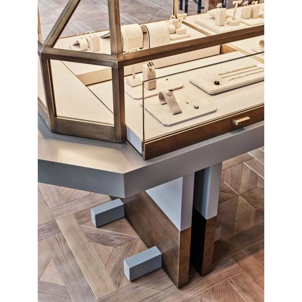 Anti Rust Luxury Display Cabinets Hardware Mall High End Display Cabinets