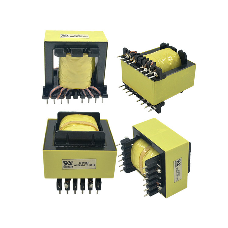 Horizontal Vertical EE42 High Frequency Transformer For Industrial Solar Inverter