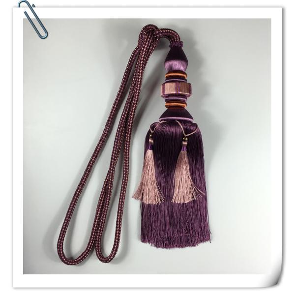 Factory hot sale all kinds of wholesale Cotton Curtain Tassel With Rope Used For Home Decorrative