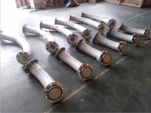 Wear resistant pipe Anti Wear Ceramic Sleeve Lined Pipe Thickness 5mm Abrasion Resistant Pipe