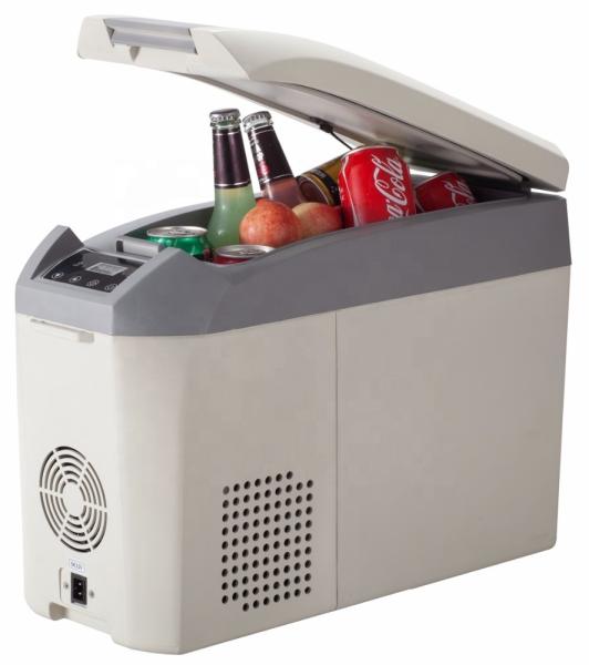 Direct Cooling Low Noise Low Power Small Car Fridge , DC12V/24V Portable Freezer Cooler,18L Car Cooler