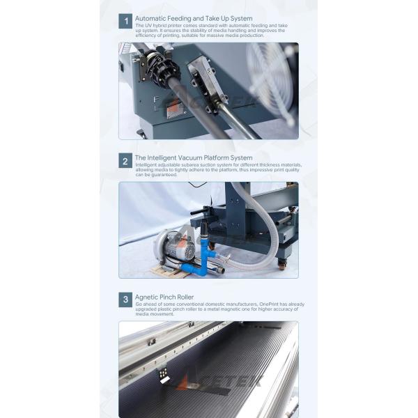 принтер 1800mm УЛЬТРАФИОЛЕТОВЫЙ гибридный, 6 футов УЛЬТРАФИОЛЕТОВОЙ стеклянной печатной машины