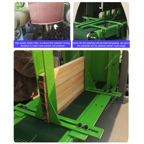 Wooden Strip Sanding Machine with Four Chamfers and Four Sides Sanding Functionality