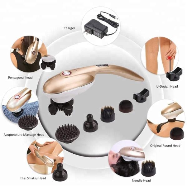 Golden 6 Massage Speeds Rechargeable Magic Wand Massager For Vibration Massage