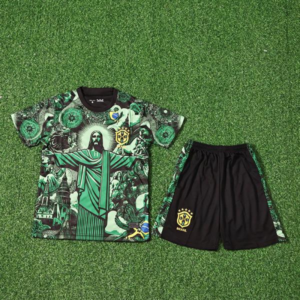 Brésil saison 2025-2026 enfants édition spéciale maillot de football prend en charge la personnalisation du groupe