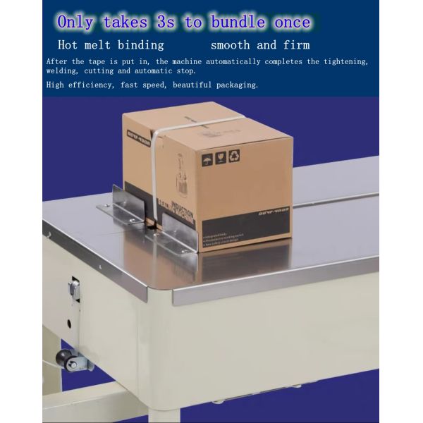 HIPAC SM10H Semi-Automatic Strapping Machine with CE Certification and Long Service Life for Industrial Packaging