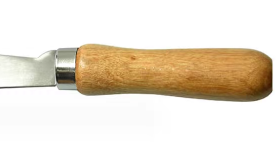 BEESTAR Stainless Steel Beehive Scraper with Wooden Handle - 189mm Length 35mm Width 98g Weight Multifunctional Hive Tool for Beekeeping