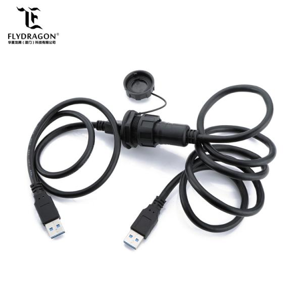 High Quality USB2.0 1.5 A Waterproof Connector Assembled to Different Length Cables