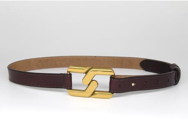 Jeans 23mm Women's Fashion Leather Belts Embossed Logo