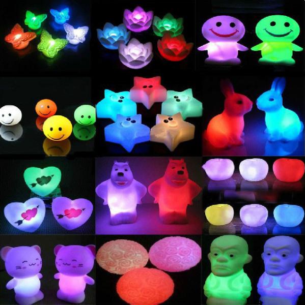 led flashing plastic an Animals, flowers toys