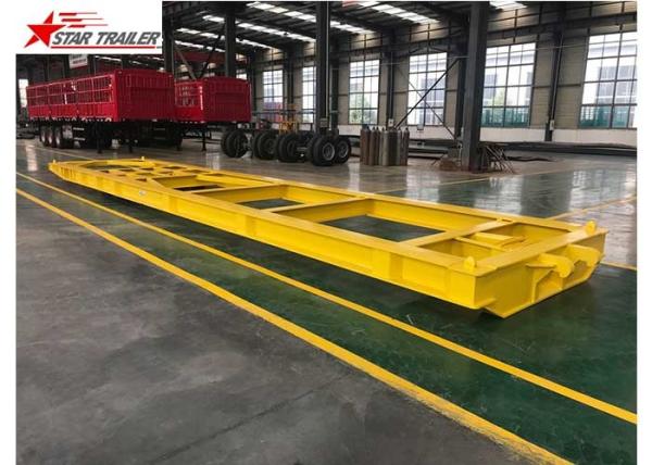 30-80 Tons 3 Axles Roro Mafi Trailer High Strength Low Alloy Steel Material