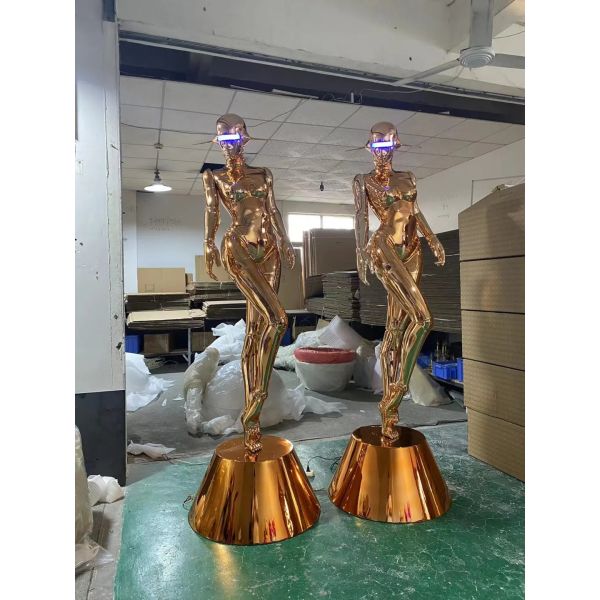 Digital Light Band Cyberpunk Robot Must Visit Club Decoration For Social Media Posts