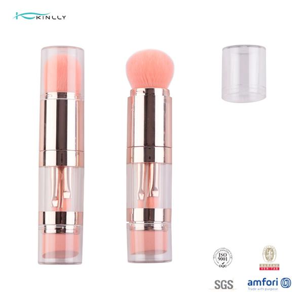 Multifunctional Plastic Makeup Brushes Cruelty Free 5 IN 1 Cosmetic Brush Kit
