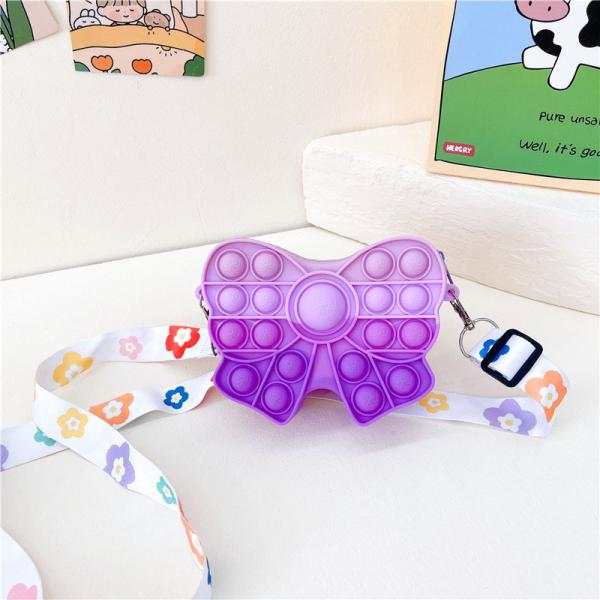 Фиджет Поп сумочка Бук девочек Сумочка Пасхальный подарок Сенсорный Фиджет игрушка Силикон Крестное тело Дети Сумочка Карандаш Чехло Макияжный пакет