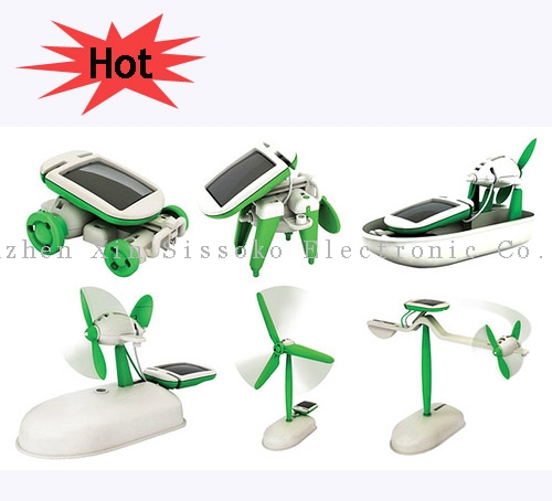 Competitive prices 6 in 1 Educational Solar Powered Robot Kit with CE certification