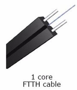 Indoor Outdoor 1 Core FTTH Drop Cable G657A1 G657A2 G652D