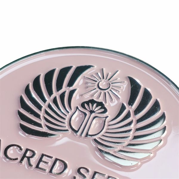 Embossed Circle Name Plate Robust 3D Name Plates Wear Resistant
