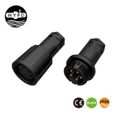Conector conduzido impermeável do Pin do cabo redondo Flange7.0MM IP68 8