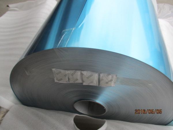 Cola Epoxy azul/dourada revestiu a largura da folha de alumínio 0.18MM no permutador de calor