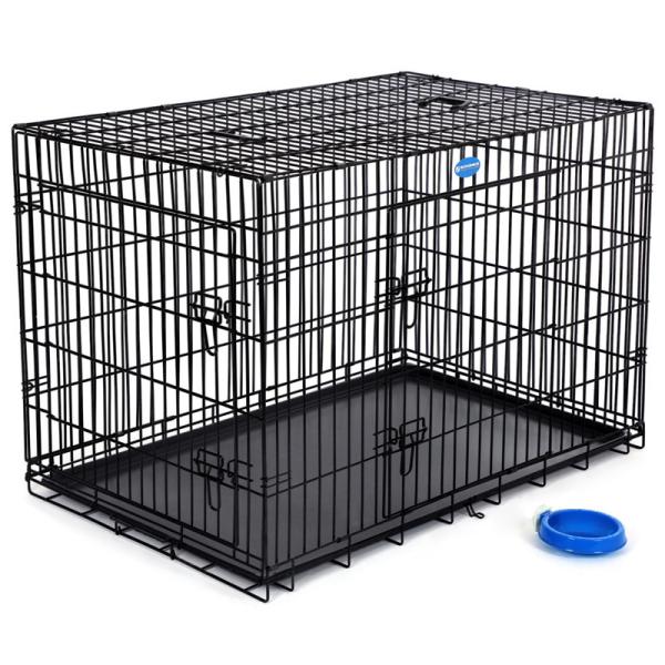 Puppy Metal Dog Kennel Fence Garden Easy Hand Carried Tightly Closed Door