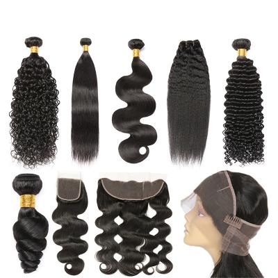 Cabelo brasileiro do Virgin do cabelo de Peruivian, pacotes brasileiros do cabelo da onda do corpo