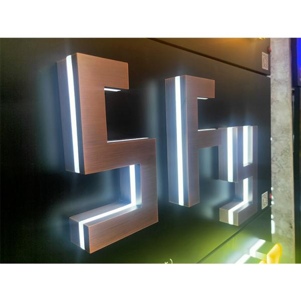 Color Custom Led Illuminated Shop Sign Letter Edge Light Outdoor Backlit Channel Letters Logo Signs Outdoor