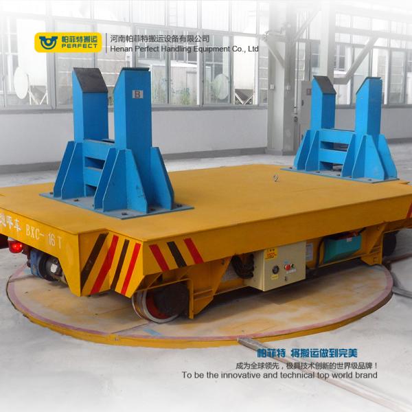 Motorised Turntable Industrial Automated Guided Carts Electric Driven Platform Trolley