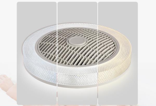 Lámpara de ventilador de techo de LED ultra delgada para el hogar moderno confort óptimo calefacción rápida invisible para el dormitorio comedor vida sencilla