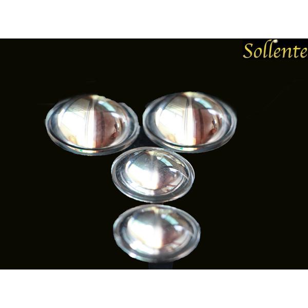 High Efficiency Glass Light Lenses Plano Convex , PMMA LED Reflector Lens Dia