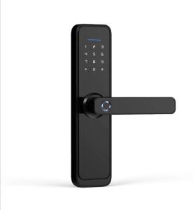 6V Bluetooth Smart Door Locks Sturdy Red Bronze Wifi Front Door Lock