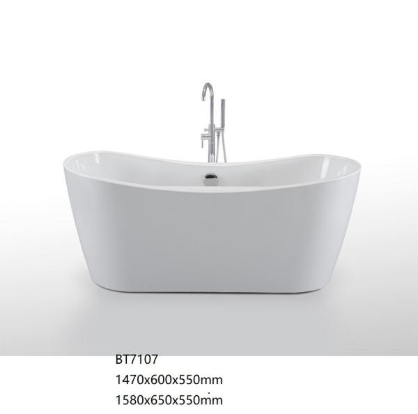 Popular Modern Freestanding Bathtub Custom Made Solid Surface Acrylic Material
