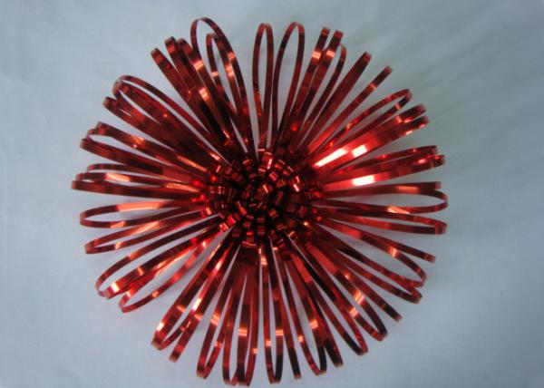 5 Luxury Fancy bows for New Year decoration , hand made PET Firework Bow