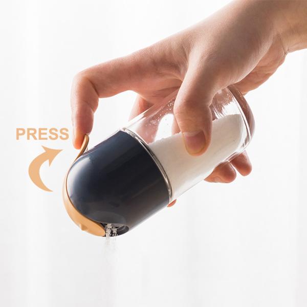 Seasoning Bottle Glass Spice Jars 100ml Kitchen Salt Pepper Shaker