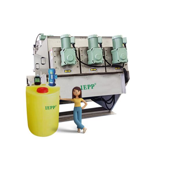 IEPP Manufacturer WWTP STP Solid Liquid Separation Machine Mud Cake Sluding Dewatering Multi Disc Screw Press Sludge Dehydrator