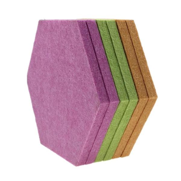 Hexagon 9mm painéis de som acústico teto para decoração interior