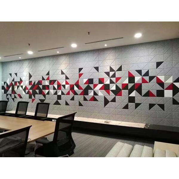 Звукоизоляционной ЛЮБИМЕЦ калиброванный доской чувствовал цвет украшения 48 акустических панелей полиэстера