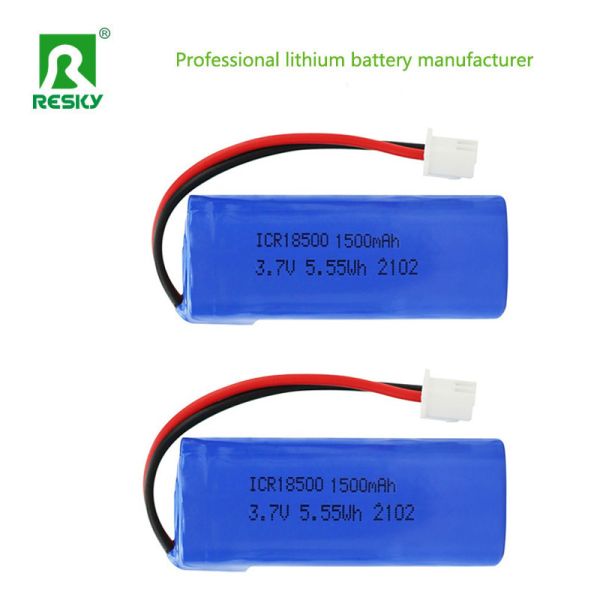 Rechargeable Lithium Batteries ICR18500 3.7v 1500mAh 5.55wh Li-Ion Power Battery Cell With PCM