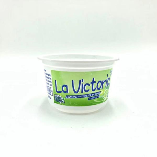 Green 16 Oz Frozen Plastic Yogurt Cups Anti Chapping 8g Weight