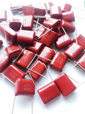 Practical Red 1uf 400v Polyester Capacitor , Anti Interference Poly Film Capacitor