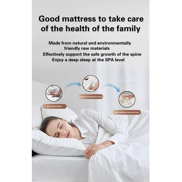 Upgrade to JOURM Topper Knitted Fabric and Memory Foam for a Luxurious Sleep Experience