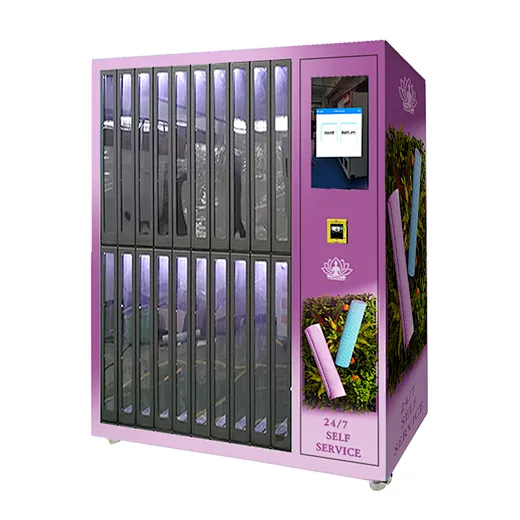 Smart Yoga Mat Rental Vending Machine Automated Locker Sports Vending Machine for Gyms, Studios & Wellness Centers