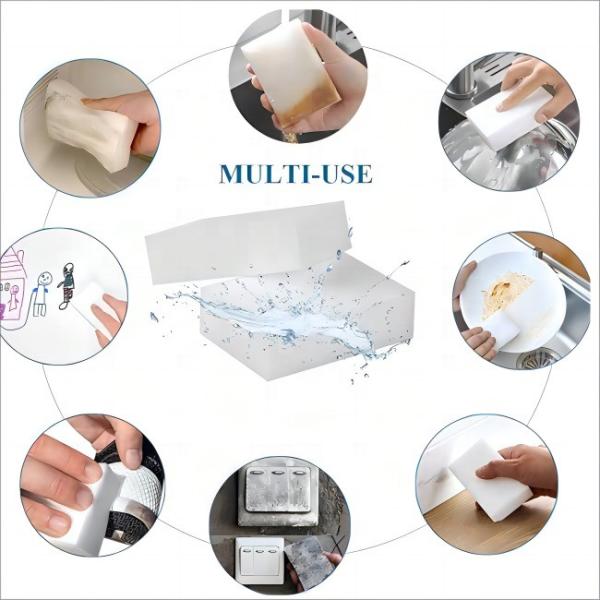 DH-A3-7 Esponja múltipla Melamina Disco Esponja de limpeza mágica com 250%-500% de absorção de água