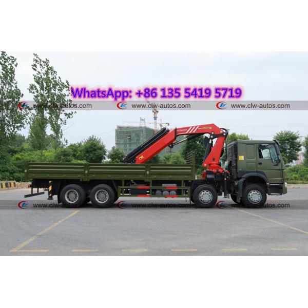 тележка колес 40t 50t Sinotruk Howo 8X4 420HP 12 с краном SANY гидравлическим